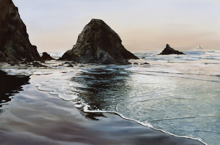 Painting of Arch Cape, Oregon coast, by Tom Wheeler