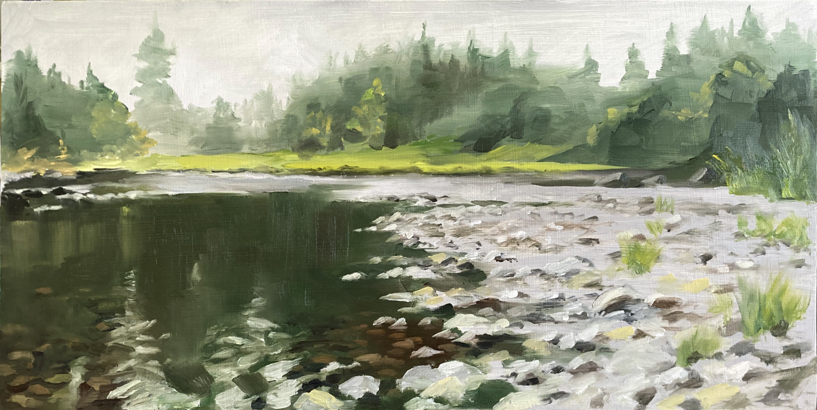 East Fork Lewis River - plein air painting