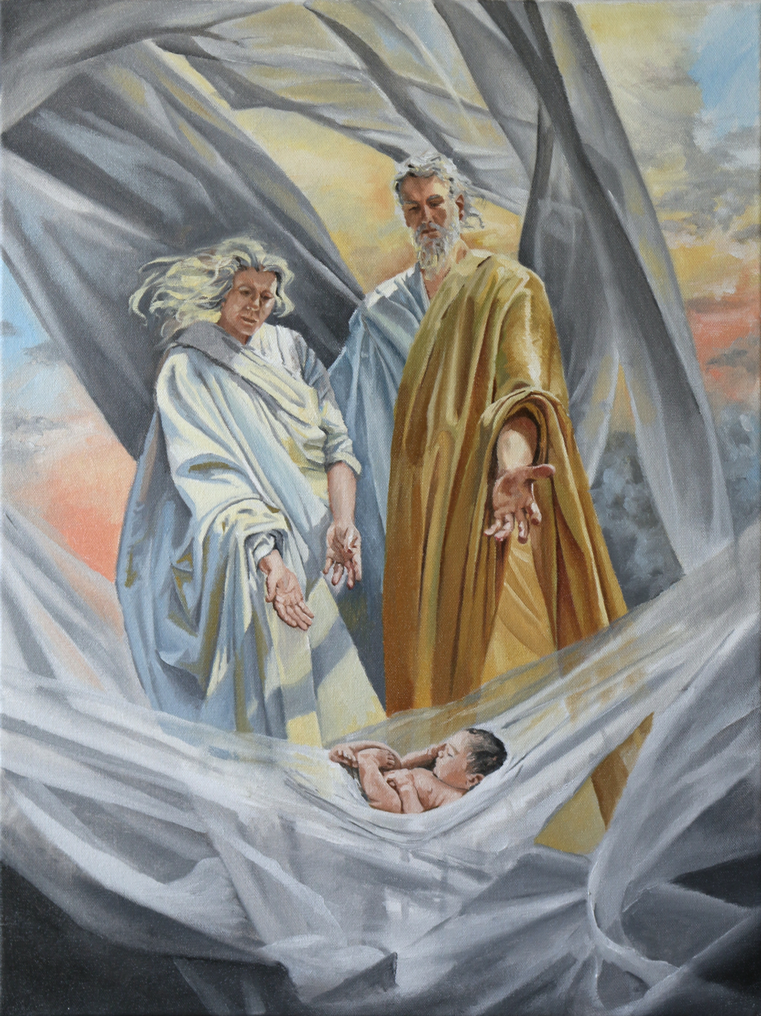 The gift of life, oil on canvas 18x24