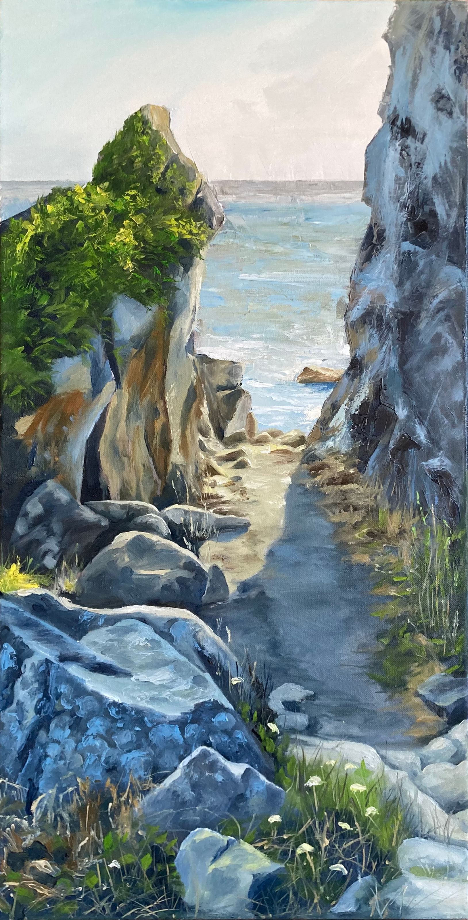 Passage to the Sea. Oil on Canvas, by Tom Wheeler