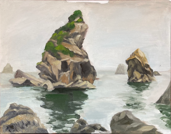 Oregon Coast plein air painting