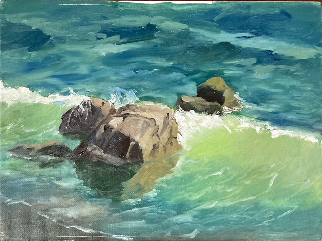 Ocean Wave - plein air