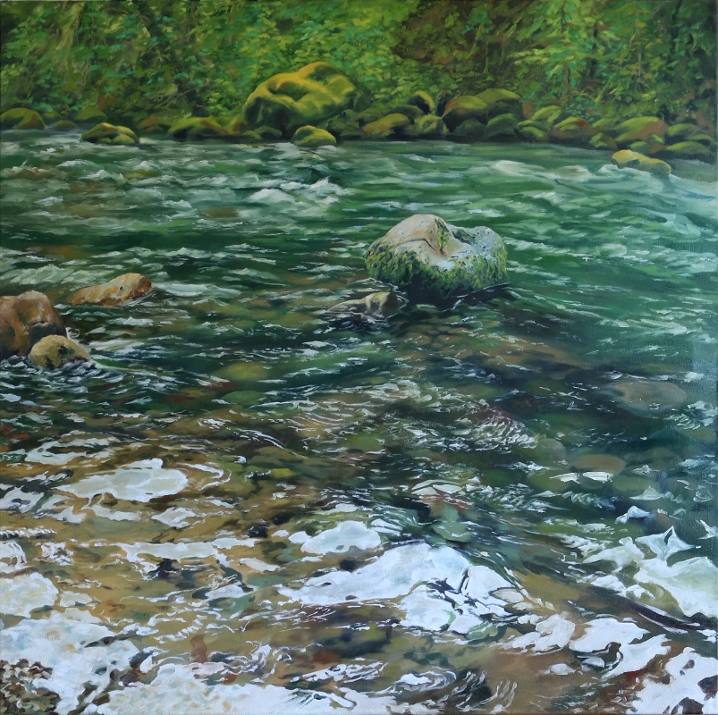 River Running Deep - painting by Tom Wheeler