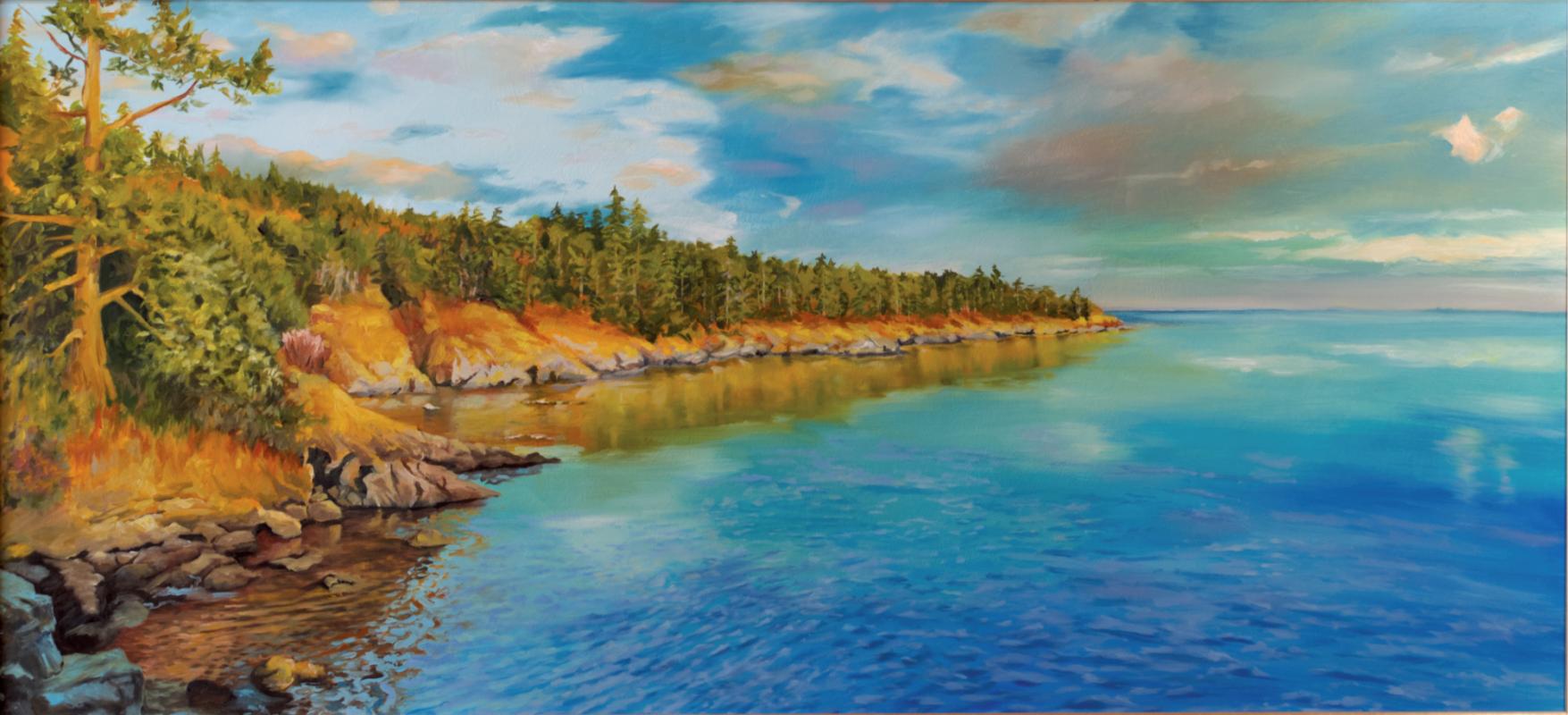 Evening on San Juan Island, Oil on Canvas