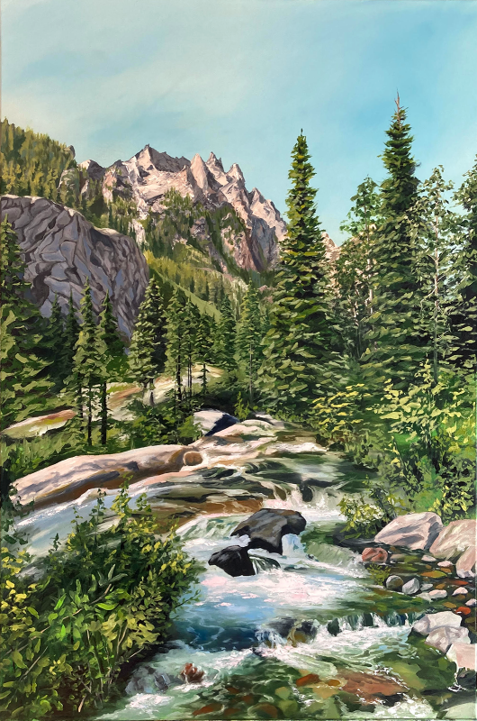 Mountain Stream at the Tetons