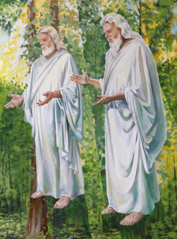 First Vision (detail) - God and Christ. 