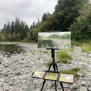 plein-air painting